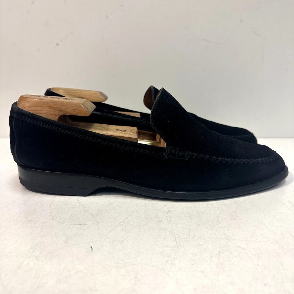 NEW HEELS John Lobb Paris Stroll Black Velvet Beefroll Venetian Loafer US 9.5 D